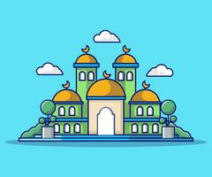 Mosque Flat Illustration vector