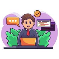 Programing Flat Illustration vector