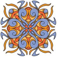 Mandala Flower Art, with comfortable colors, good for graphic design and decorative resources vector