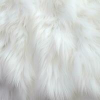 Soft and fluffy white fur, perfect for a cozy background or texture. Generative AI photo
