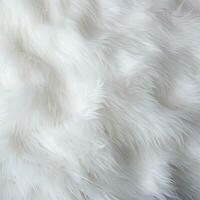 Soft and fluffy white fur, perfect for a cozy background or texture. Generative AI photo