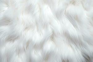 Soft and fluffy white fur, perfect for a cozy background or texture. Generative AI photo