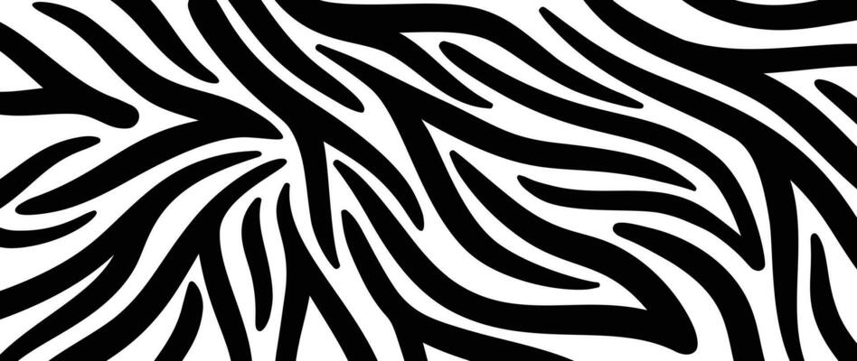 Trendy zebra skin pattern background. Abstract art background vector design with animal skin, doodle. Creative illustration for fabric, prints, cover, wrapping paper, textile and wallpaper.