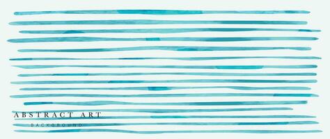 Hand drawn abstract line art background vector. Wallpaper design with curve line art pattern with watercolor texture background. Design illustration for home decoration, card, poster, banner. vector