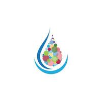water drop Logo Template vector