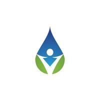 plantilla de logotipo de gota de agua vector