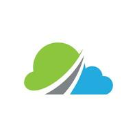 Cloud template vector