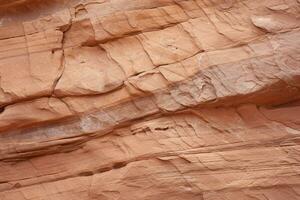 Rugged desert sandstone texture with rugged grooves. Ai generated photo