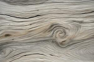 Weathered driftwood texture with natural graining. Ai generated photo