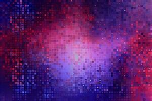 AI generated Abstract digital gradient, colorful pixels in pink and purple colors Flow of digital information Technology futuristic background photo