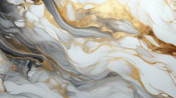 Abstract blue and orange marble texture for wall background or tiles floor decorative design. AI Generative photo