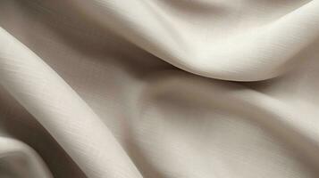 Linen viscose woven fabric cloth texture background. AI Generative photo