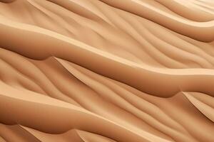 Detailed sand dune texture in a desert landscape. Texture, background, pattern. Ai generative photo