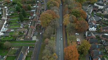 Autumn Gateway Aerial View of Maidstone's Enchanting Entrance video