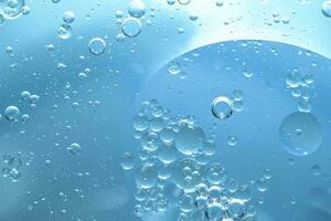 agua burbuja textura en azul antecedentes foto