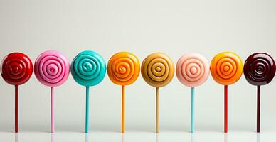 AI generated Lots of lollipops - AI generated image photo