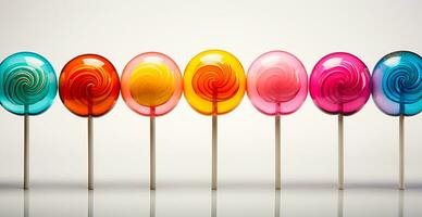 AI generated Lots of lollipops - AI generated image photo