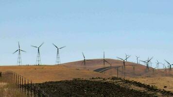 moinhos de vento dentro Califórnia parte do uma Series video