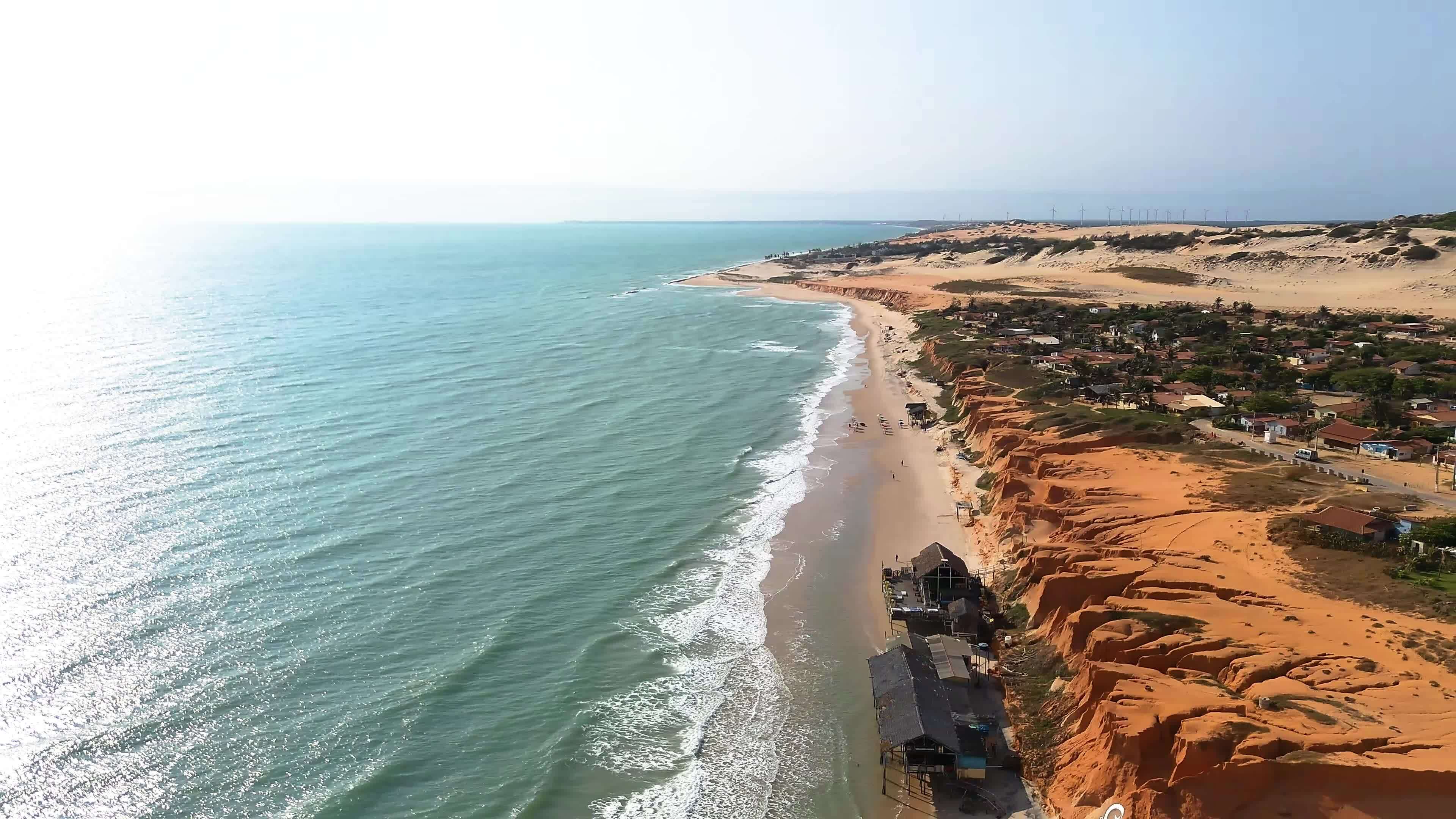 Aerial drone footage of the beach 34862539 Stock Video at Vecteezy
