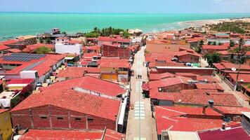 Aerial drone footage of the beach video