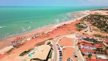 Aerial drone footage of the beach video