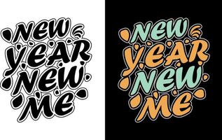 Happy new year day t shirt design vector