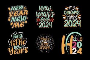 Happy new year day t shirt design vector