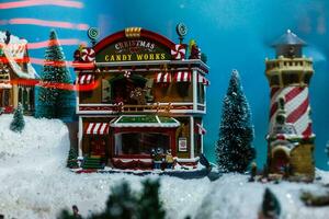 Kiev, UKRAINE - January 26, 2020 Winter Country vdnh exhibition decorated for new year and christmas holidays, dream factory decor photo