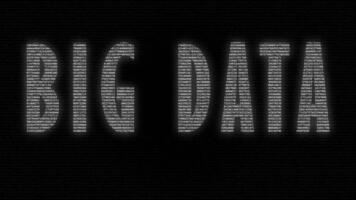 Big Data Numbers Running video