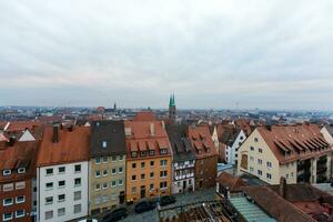 Núremberg, Alemania, antiguo pueblo casas, paisaje urbano foto