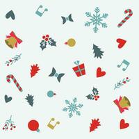 Decorative Christmas Pattern Design Xmas elements vector