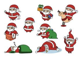 CHRISTMAS STOCK - SANTA CLAUSE BUNDLE vector