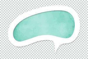 Watercolor speech bubbles vector