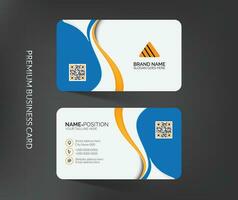 Premium modern business card template vector