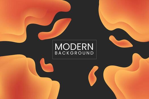 Vector modern abstract liquid mass tool wave abstract gradient color background with landing page image