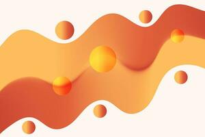 Vector modern abstract liquid mass tool wave abstract gradient color background with landing page image