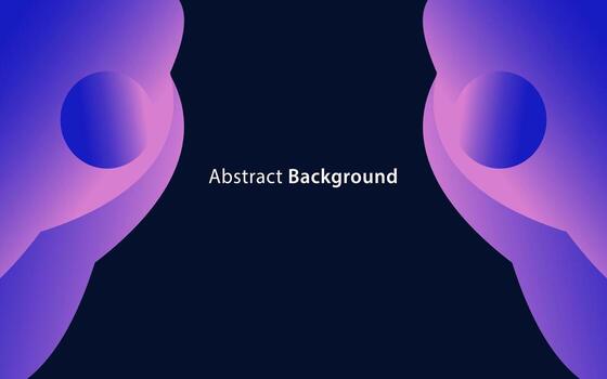 Abstract landing page modern stylish minimal background waves colorful gradient curved shape vector