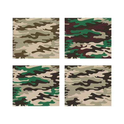Seamless Camouflage Pattern Army Military Motif Background for Camo Khaki