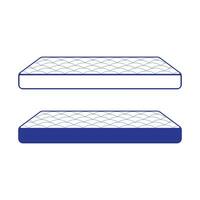 Isolated Spring Bed or Foam Mattress Icon Illustration vector