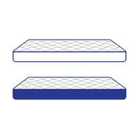 Isolated Spring Bed or Foam Mattress Icon Illustration vector