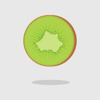 kiwi rebanada vector ilustración