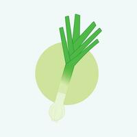 Leek vegetable vector illustration