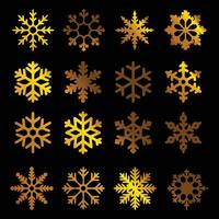 snowflake gold vector design,New year and Christmas design elements