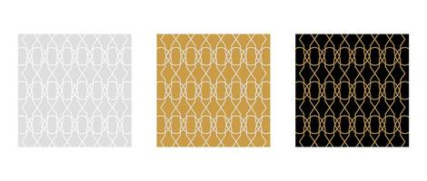 Luxury seamless pattern and ornament set vector