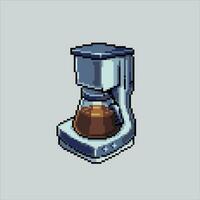 Pixel art illustration coffee machine. Pixelated coffee machine. Coffee Machine pixelated for the pixel art game and icon for website and video game. old school retro. vector