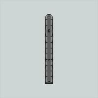 Pixel art illustration Ruler. Pixelated Ruler. Measuring ruler pixelated for the pixel art game and icon for website and video game. old school retro. vector