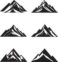 the mountain vector logo icon flat design