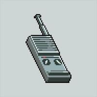 Pixel art illustration Walkie Talkie. Pixelated Handy talkie. Walkie Handy Talkie pixelated for the pixel art game and icon for website and video game. old school retro. vector