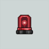 Pixel art illustration Police Siren. Pixelated Siren. Police emergency Siren pixelated for the pixel art game and icon for website and video game. old school retro. vector