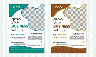 business flyer design flyer presentation vector